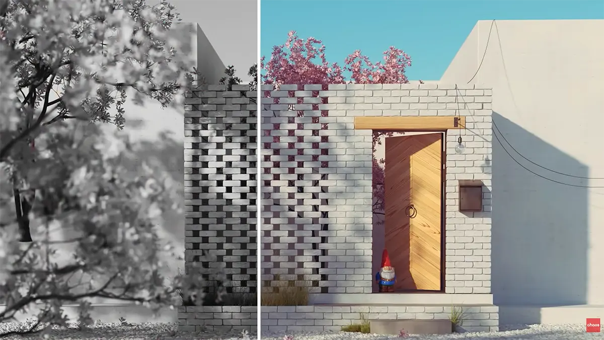 V-Ray efectos de iluminación natural